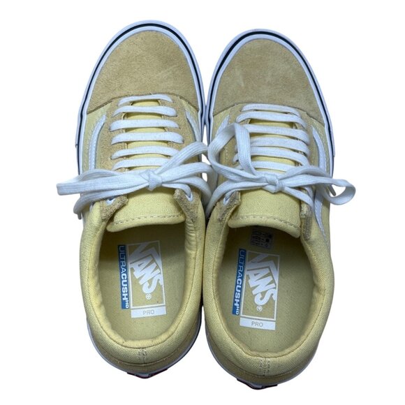 Vans Old Skool Yellow Canvas & Suede Pro Ultracush HD Skateboard Sneakers Size 8 - Picture 6 of 11